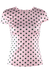Polka Dot Cap Sleeve Top