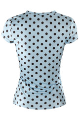 Polka Dot Cap Sleeve Top