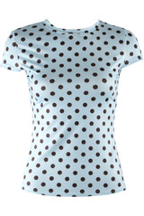 Polka Dot Cap Sleeve Top