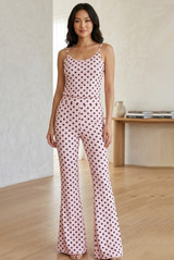 Polka Dot Flare Trousers