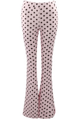 Polka Dot Flare Trousers