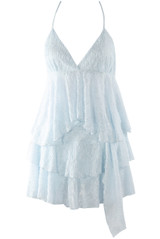 Lace Floaty Cami and Tiered Buckle Skirt Set