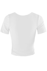 Ruched Side Short Sleeve Active Top