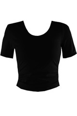 Ruched Side Short Sleeve Active Top