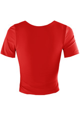 Ruched Side Short Sleeve Active Top