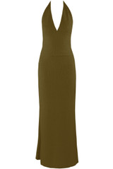 Textured Halter Neck Top and Maxi Skirt Set