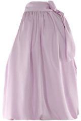 Bow Neck Balloon Hem Blouse