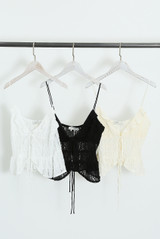 Tie Front Frilled Cami Top