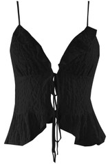Tie Front Frilled Cami Top