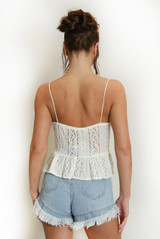 Tie Front Frilled Cami Top