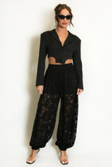 Lace Balloon Fit Trouser