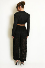Lace Balloon Fit Trouser