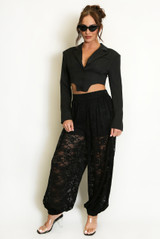 Lace Balloon Fit Trouser