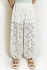 Lace Balloon Fit Trouser