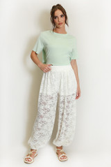 Lace Balloon Fit Trouser