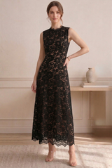 Lace Lined Skater Dress