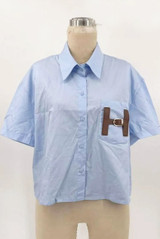 H Motif Half Sleeves Shirt