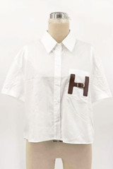 H Motif Half Sleeves Shirt