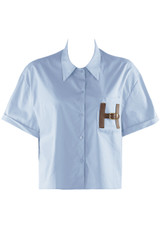 H Motif Half Sleeves Shirt