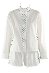 Polka Dot Trim Jacket and Shorts Set(PRE ORDER)