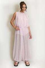 Balloon Hem sleeveless top And Trouser Set