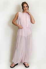Balloon Hem sleeveless top And Trouser Set