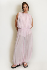 Balloon Hem sleeveless top And Trouser Set