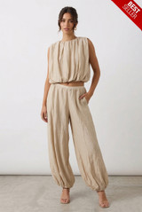 Balloon Hem sleeveless top And Trouser Set