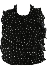 Polka Dot Ruffle Top 
