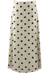 Polka dots A Line Maxi Skirt