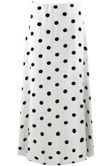 Polka dots A Line Maxi Skirt