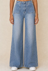 Denim High Waist Flare Jeans