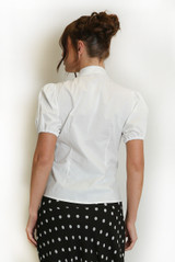 Short Sleeve Key Hole Blouse