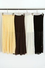 Lace Maxi Skater Skirt