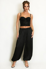 Satin Balloon Trousers