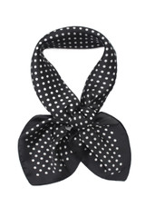 Black Polka Dot Neck Scarf