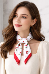 Cherry Printed Neckerchief 