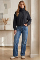 Oversized High Neck Bomber Jacket