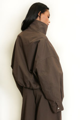 Oversized High Neck Bomber Jacket