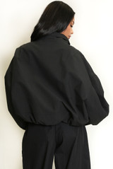 Oversized High Neck Bomber Jacket