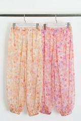Floral Pleated Balloon Trousers