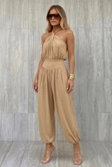 Halter Neck Harem Jumpsuit