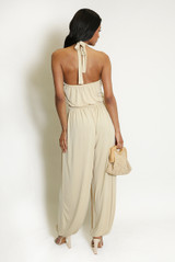 Halter Neck Balloon Leg Jumpsuit