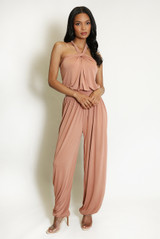 Halter Neck Balloon Leg Jumpsuit