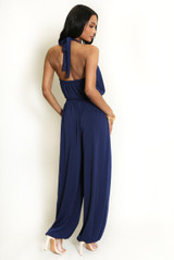 Halter Neck Balloon Leg Jumpsuit