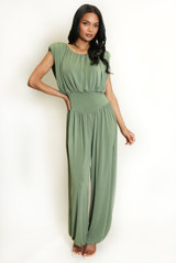 Sleeveless Balloon Leg Jumpsuit
