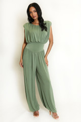 Sleeveless Balloon Leg Jumpsuit