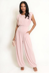 Sleeveless Balloon Leg Jumpsuit