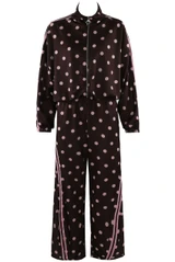 Polka Dots Zipper and Trousers Set 