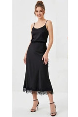 Satin Cami Midi Dress